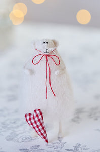 White Rat with Heart