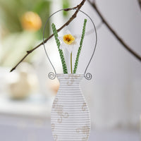 White Daffodils Vase