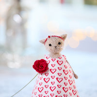 Cat with Rose