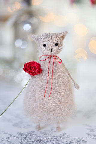 Mr Cat with Rose