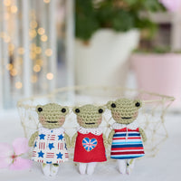 Miniature Frog Doll in a Dress