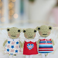 Miniature Frog Doll in a Dress