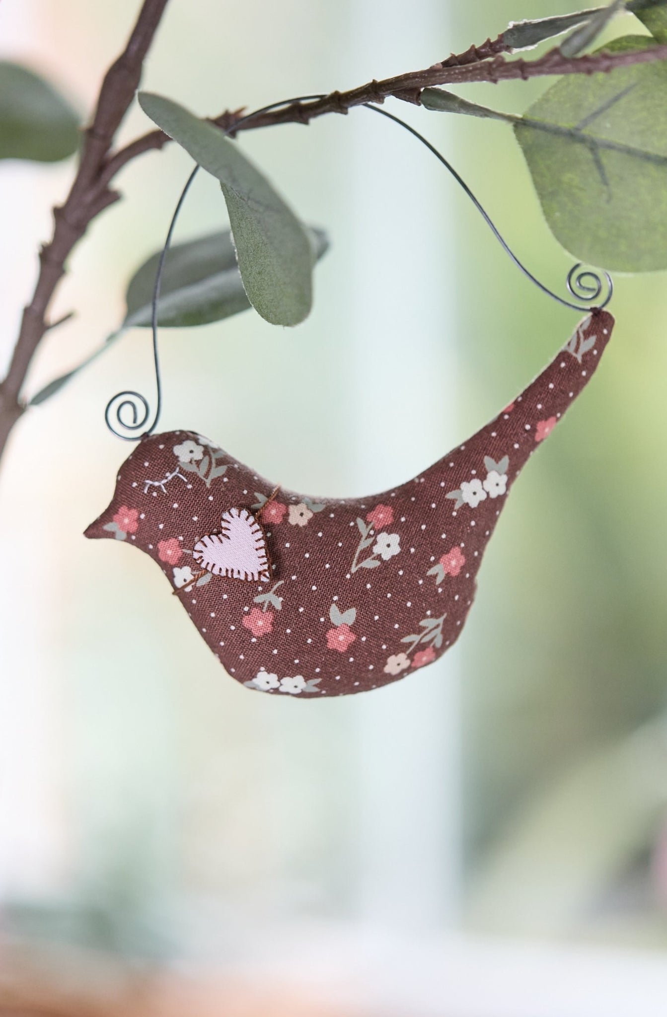 Floral Bird Ornament