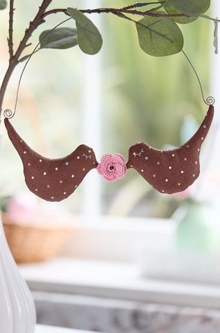 Polka Dot Birds Hanging