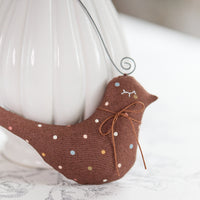 Polka Dot Bird Ornament