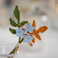 Mixed Leaves Forget-me-nots Bouquet 15cm