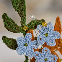 Mixed Leaves Forget-me-nots Bouquet 15cm