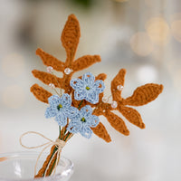 Autumn Leaves Forget-me-nots Bouquet 15cm