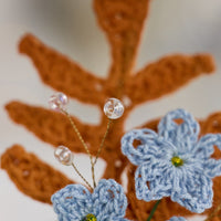 Autumn Leaves Forget-me-nots Bouquet 15cm