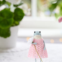 June, knitted frog