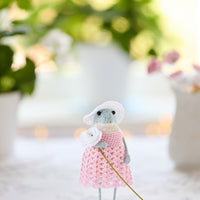 June, knitted frog