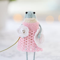 June, knitted frog