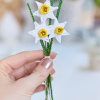 White Daffodils Bunch of 3