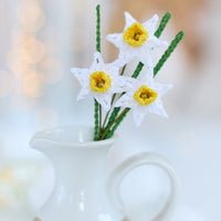 White Daffodils Bunch of 3
