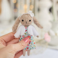 Mini Bunny Doll in Blue