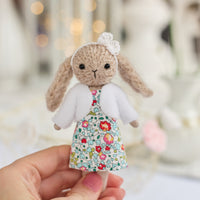 Mini Bunny Doll in Blue