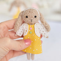 Mini Bunny Doll in Yellow