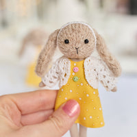 Mini Bunny Doll in Yellow