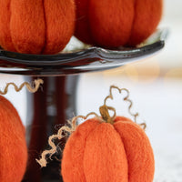 Set of 3 Felted Pumpkins