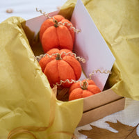 Set of 3 Felted Pumpkins