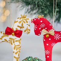 Golden Rocking Horse Ornament
