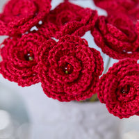 Red Crochet Rose