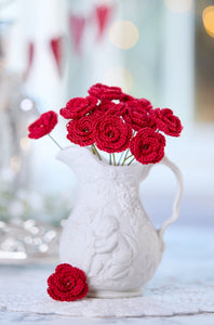 Red Crochet Rose