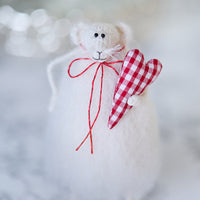 White Rat with Heart