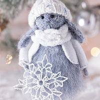 Christmas Rabbit with Snowflake