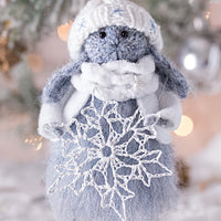 Christmas Rabbit with Snowflake