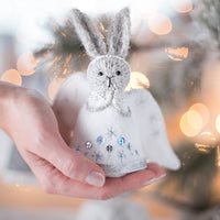 Christmas Angel Rabbit ornament