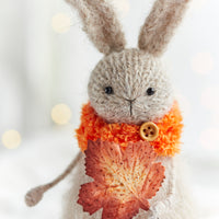 Knitted Bunny, Autumn Home Decoration