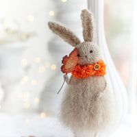 Knitted Bunny, Autumn Home Decoration