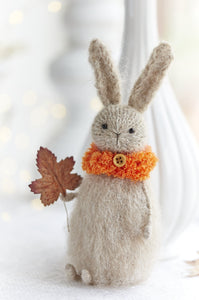 Knitted Bunny, Autumn Home Decoration