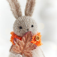 Knitted Bunny, Autumn Home Decoration